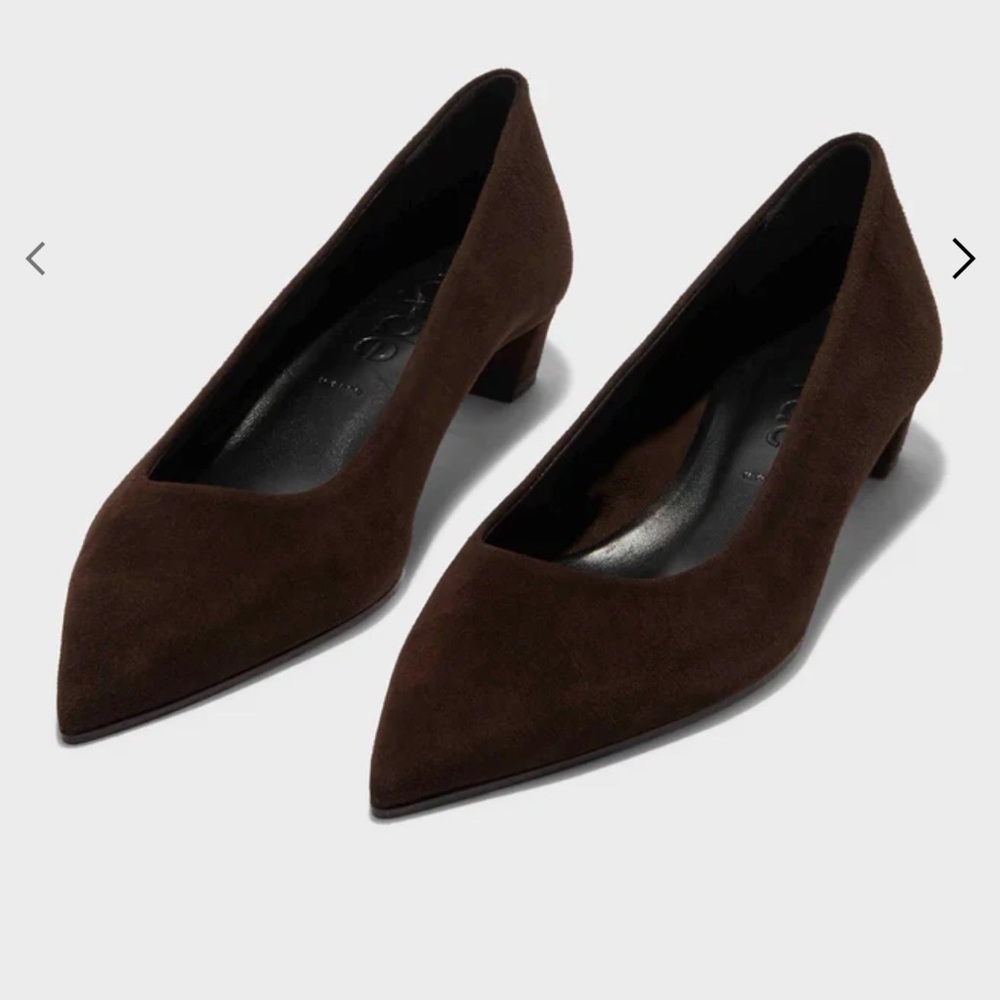 Aeyde NIB Brown Suede Judi Pumps 38.5